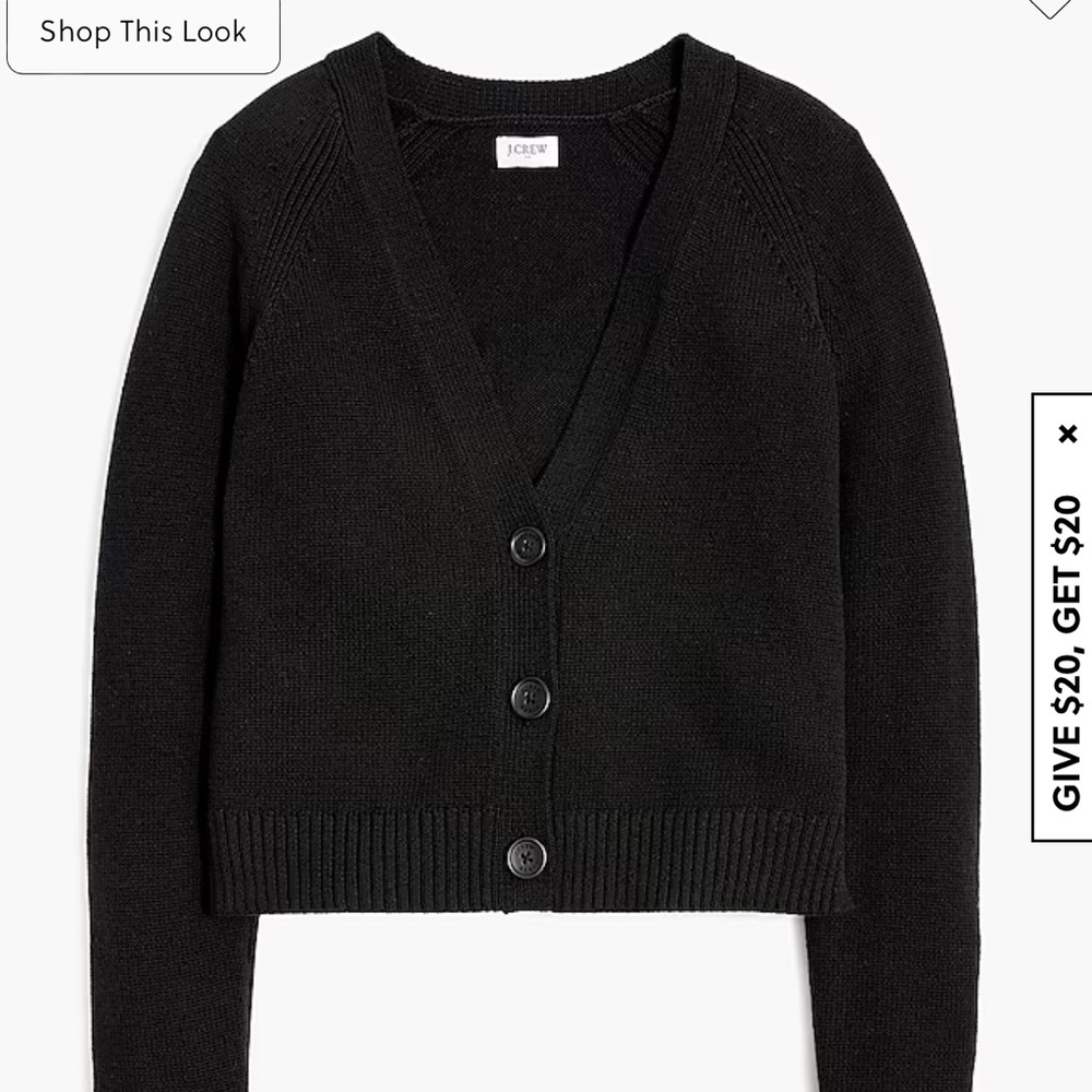 Jcrew Cotton-blend V-neck cardigan sweater